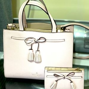 Kate spade purse and matching wallet light pink